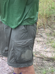 Close-up of a drenched Gernot